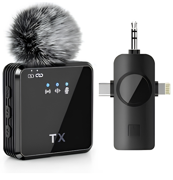 F11 Single MIC ANC + ECHO Mode with Wind Muff Cover. (TypeC + iPhone + Android)