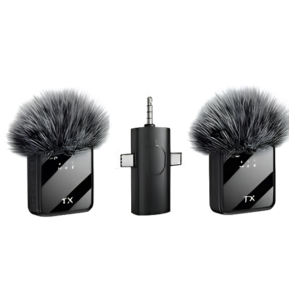 F11 Double MIC ANC + ECHO Mode with Wind Muff Cover. (TypeC + iPhone + Android)