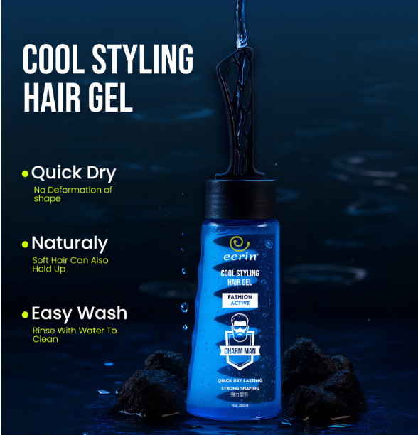 Original ECRIN COOL STYLING HAIR GEL WITH ACTIVE COLLAGEN 280ml