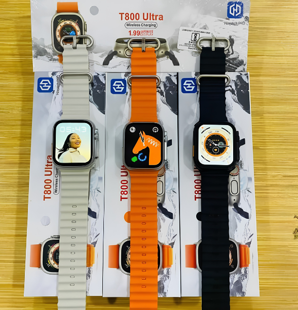 t800 Ultra Smart Watch Series Bluetooth Call Smartwatch With Ocean Strap Wireless Charging Best Battery Timing