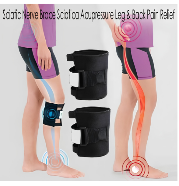 Pressure Point Brace Relieve Acupressure Leg Sciatica, Sciatica Leg Brace