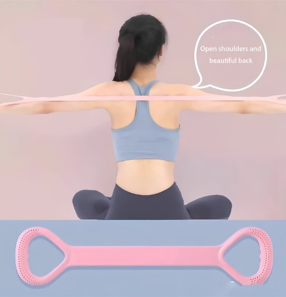 yoga belt Stretch Strap Yoga 8-figure Tensioner Yoga Tool Open Back