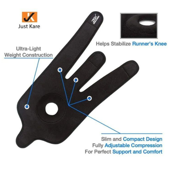 Adjustable Knee Brace Support Open Patella Imported Quality