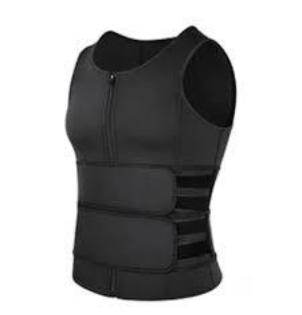 Men Body Shaper Fitness Neoprene Sauna Vest Waist Trainer Double Belt Sweat Shirt Corset Top Abdomen Slimming Shapewear Fat Burn Jacket Hot Shapers