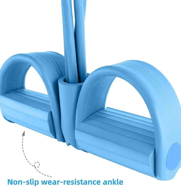 Pedal Resistance Band Latex Bodybuilding Expander Exercise Sit Up Equipment Tension Band Yoga Stretching Tummy Trimmer Pull Rope-copy