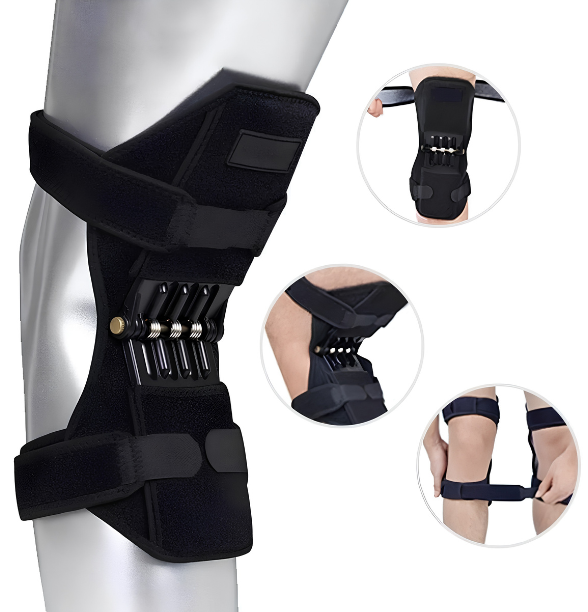 Power Knee Joint Support Knee Pads Breathable Power Lift Joint Support Bandage Knee Pad Power Knee Stabilizer Pads Spring Force Knee Booste