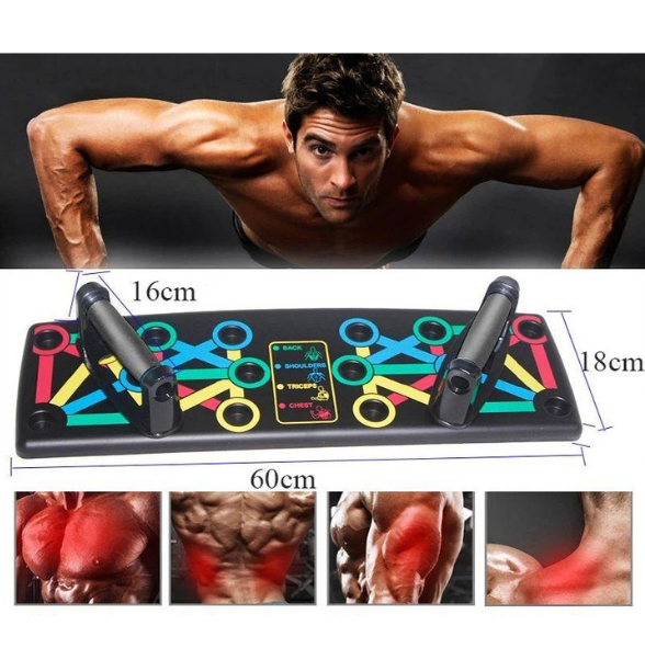 9 IN 1 Push Up Rack Board System Comprehensive Fitness Exercise Workout Pushup Stands