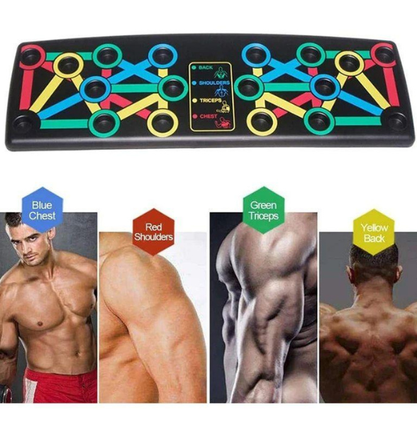9 IN 1 Push Up Rack Board System Comprehensive Fitness Exercise Workout Pushup Stands