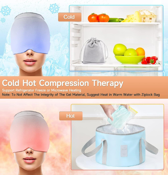 Migraine Relief Ice Cap | Instant Headache Cooling Therapy