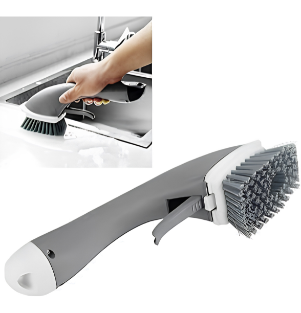 Soap Dispenser Brush Long Handle Kitchen Washing Tool for Pot Sink Dish Washing