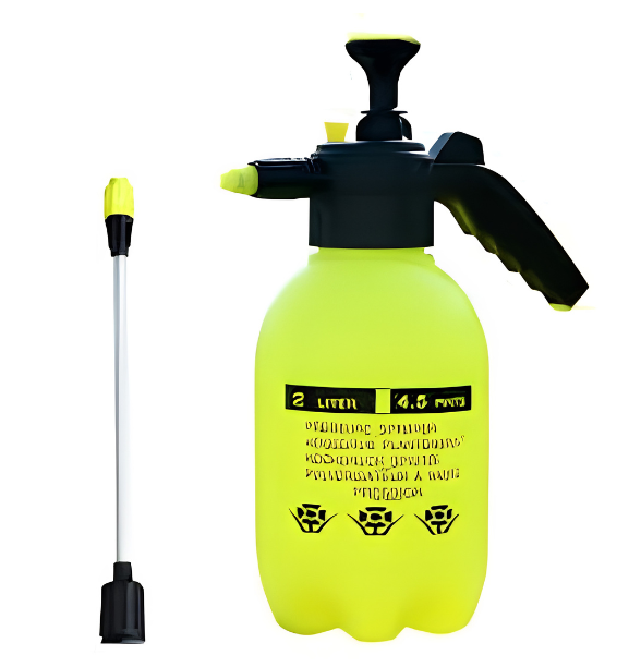 2 Litre Hand Pressure Spray Bottle with Metal Nozzle